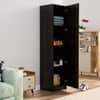 Hexa Red Wooden 1 Door Wardrobe with Huge Storage Space in Flower Wenge Colour