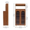 Stellar Multipurpose Storage Cabinet (Tall Size with Upper Shelf, Teak Brown)