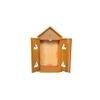 shravya engineered wood prayer unit in teak finish