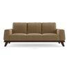 Granada Luxe 3 Seater Fabric Sofa in Fawn Velvet Colour