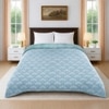 Kiara Green Floral Cotton Comforter Double Bed Reversible 350 Gsm Size 240 X 220 Cms