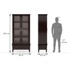 Malabar Solid Wood  Bookshelf in Mango Mahogany Finish
