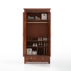 Fidora Solid Wood 2 Door Wardrobe in Honey Finish