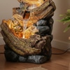Grey Resting Wood Stonefalls Water Fountain