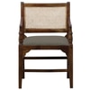 Provincial Solid Wood Accent Chair in Grey Colour