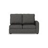 Apollo Compact Sofa (Colour : Steel, Cushion : Soft, Back Type : High Back, Seating Capacity : Left Aligned 2 Seater + Left Aligned Chaise + Ottoman)