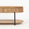 Syleen Solid Wood Coffee Table In Walnut Finish