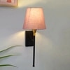 Devansh Metal Electric Wall Light in Black Colour with Grey Shade Count of 1 Light