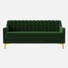 Fame Velvet 3 Seater Sofa in Green Colour