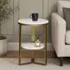 Metallita Metal Side Table in Gold Colour