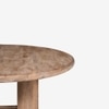 Elysianis Leewell Solid Wood 6 Seater Dining Table in Limewash Finish