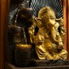Brown Gold 5 Tier Ganesha Water Fountain