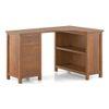Dickens Corner Desk in Amber Walnut Finish