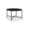 Jody Round Metal Coffee Table In Black Finish