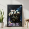 The Castle Decor Luxury Money Bag Wall Art Framed Painting 20x30 Inch