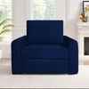 Clevam  Pull Out Sofa cum Bed  in Navy Blue Colour