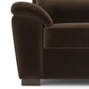 Adelaide Premium 3 Seater Fabric Sofa in Dark Earth Colour