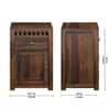 Vrinda Shesham Solid Wood 1 Door & 1 Drawer Bedside In Provincial Teak Finish