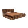 Hainan Platform Storage King Bed In Brown Finish