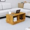Hexa Engineered Wood Coffee Table With Storage And Open Rack In Giant Wood