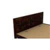 Brilliant Sheesham Wood Queen Size Bed Non Storage Bed Walnut Finish (60 x 78 inches)