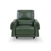 Vivian One Seater Motorized Leather Recliner in Hunter Green Colour