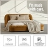 Casa Haven Relax King Size Bed in velvet With Engineered Hardwood Frame & Hydraulic Storage