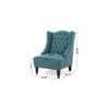 Denny Accent Chair in T blue Colour