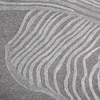 Handmade Wool Silk Area Rug Abstract Contour Taupe 6 x 9 Feet Carpet