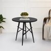Metalsmith Circular Aluminium Side Table – Black Finish