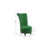 Piece High Back Accent Chair in Green Colour