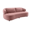 Henry Velvet 3 Seater Sofa Peach color