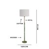 Devansh Wood & Metal Floor Lamp