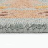 Presto Blue Traditional Hand Tufted Wool Carpet 6X9 Feet