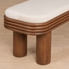 Buda Solid Wood Bench in Light Brown Colour