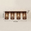Hexa Brown Solid Wood Ceiling Light