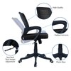 Diicea Mid Back Ergonomic Chair in Black Colour