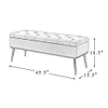 Kajana 2 Ottoman with Storage Color in Orange