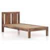 Durban Solid Wood Single Size Non Storage Bed In Teak Finish