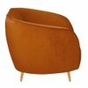 Nero Velvet 2 Seater Sofa in Orange Colour