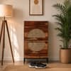 Shri Art Solid Wood Shoe Rack with Cane