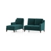 Abbey Sectional Sofa (Colour : Malibu, Cushion : Soft, Seater : Left Aligned 2 Seater + Left Aligned Chaise)