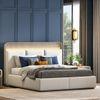 Valeria Upholstered King Bed With Hydraulic Storage
