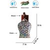 Devansh Solid Wood Electric Wall Light in Brown Colour with Multi Shade Count of 1 Light