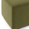 Tetra Square Solid Wood Coffee Table With Seats In Danish Walnut Finish In Multicolour Fabric