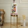 Auspicious Krishna Decorative Electric Floor Lamp with Metal Stand in White Colour