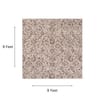 Neulooms Handloom Knotted Reversible Flatweave Square Rug Chocolate Brown or Ivory 9x9