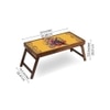 Nocturnal Nook Solid Wood Breakfast Table/Tray In Multicolour