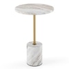 Ciro Toronto Side Table in Gold Finish