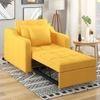 Alysha 1 Seater Sofa Cum Bed In Yellow Color